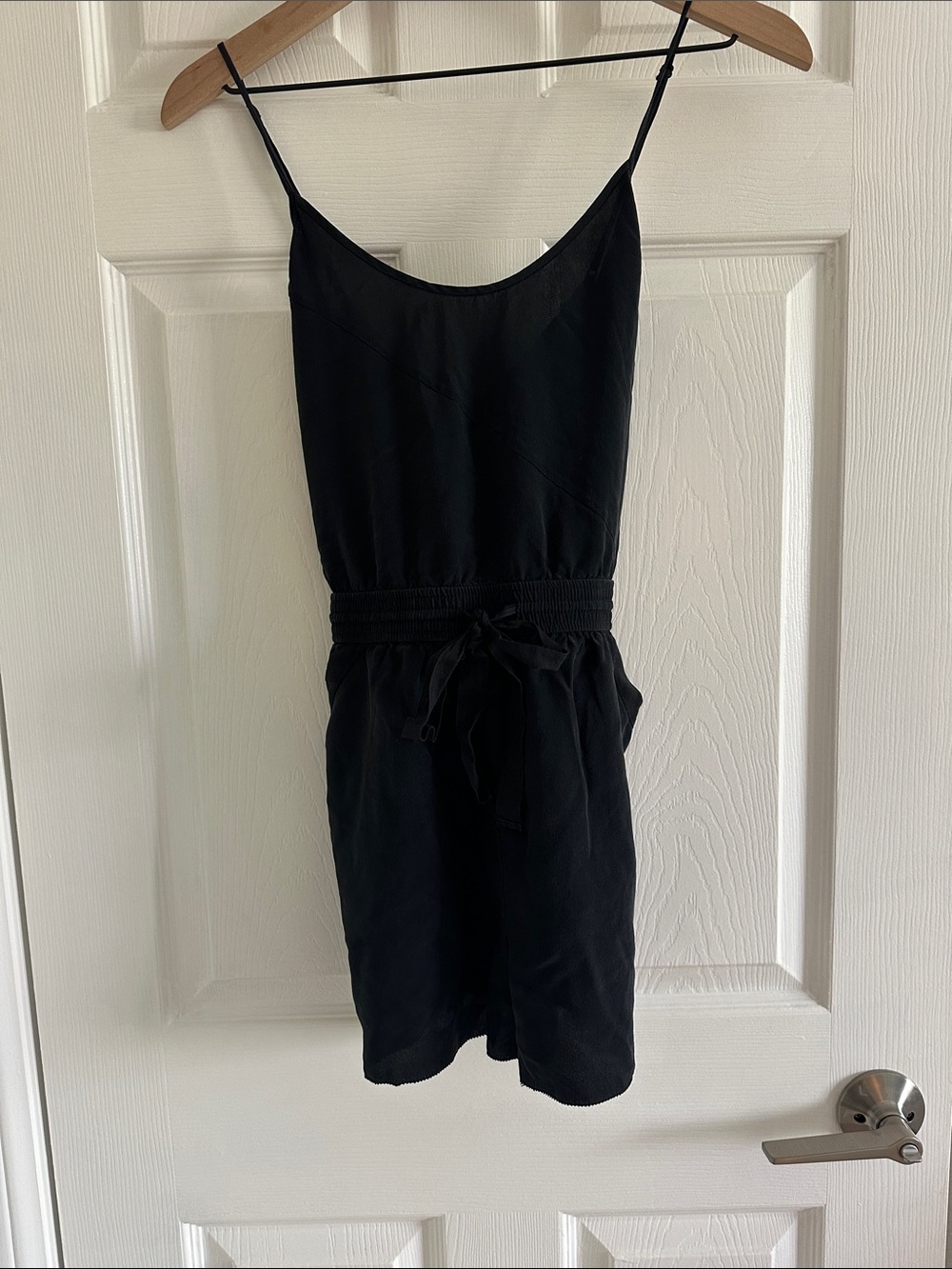 Wilfred Black Silk Romper